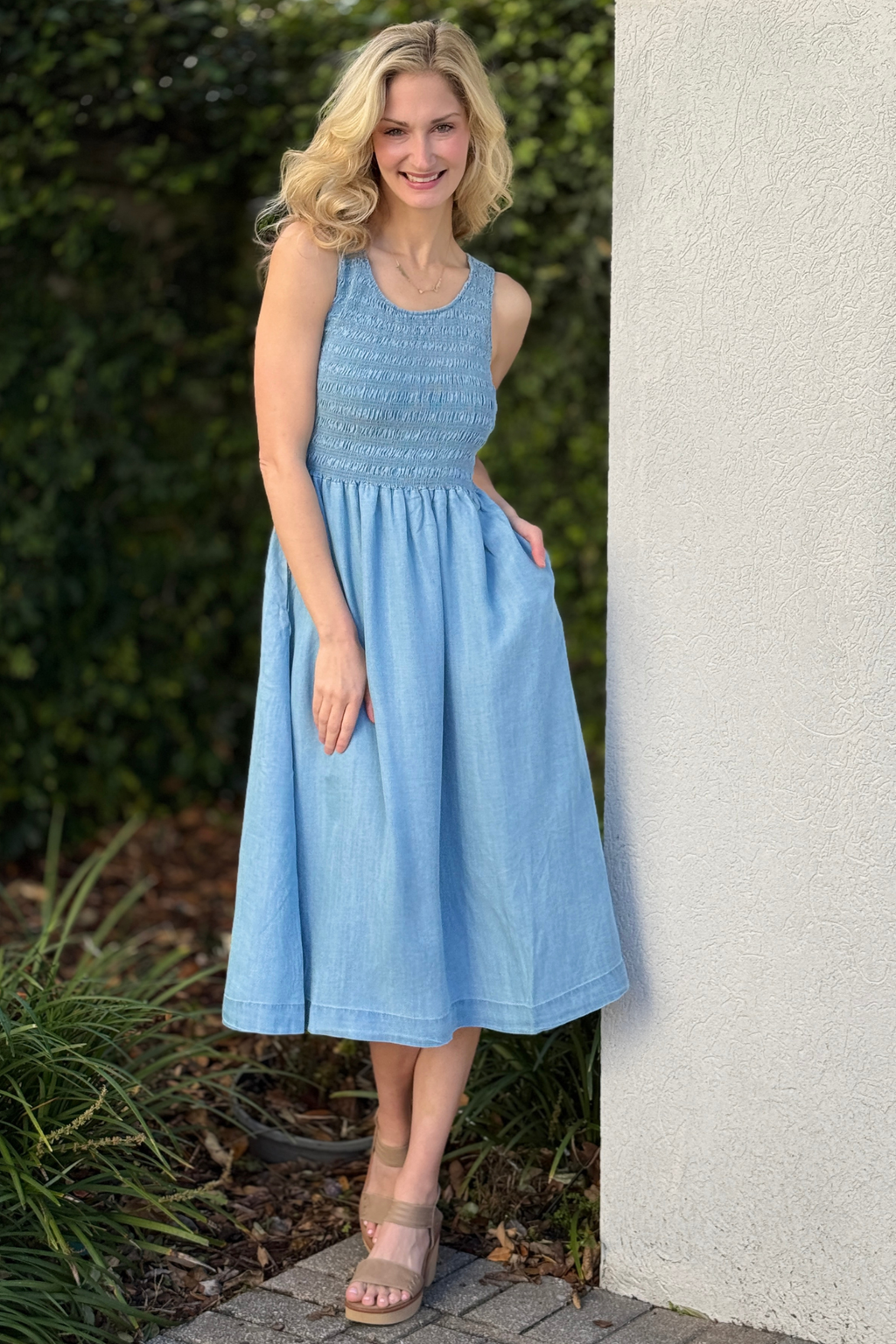 dress blue charlie Charlie Blue Striped Off Shoulder Mini Dress - 6