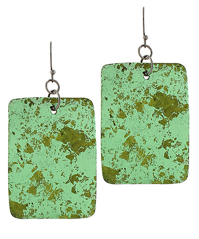 Celeste Metallic Printed Shell Earrings