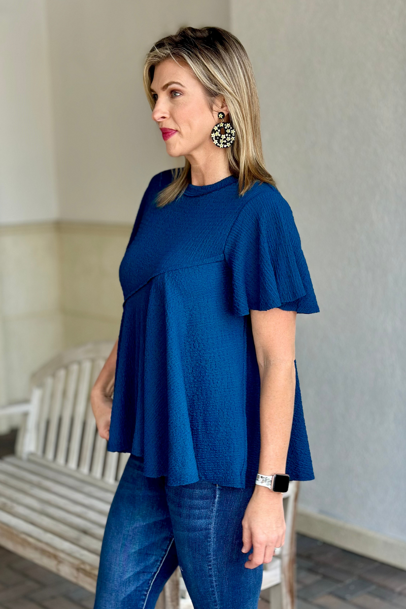 Easy Day Textured Swing Top