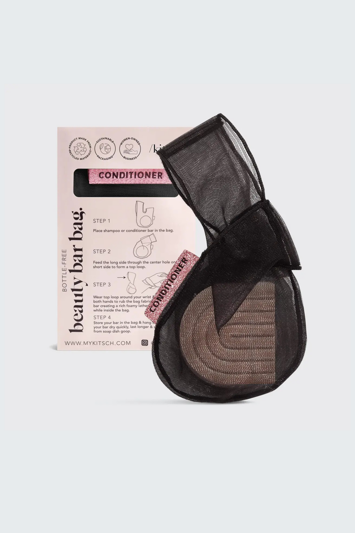 KITSCH Conditioner Beauty Bar Bag in Black