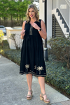 Brooke Embroidered Tiered Midi Dress
