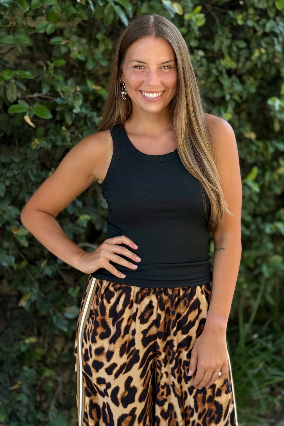 Essential Slim Fit Tank in Black