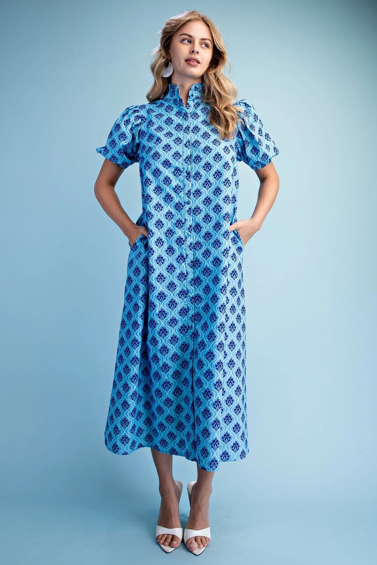 The Blue Lagoon Midi Dress