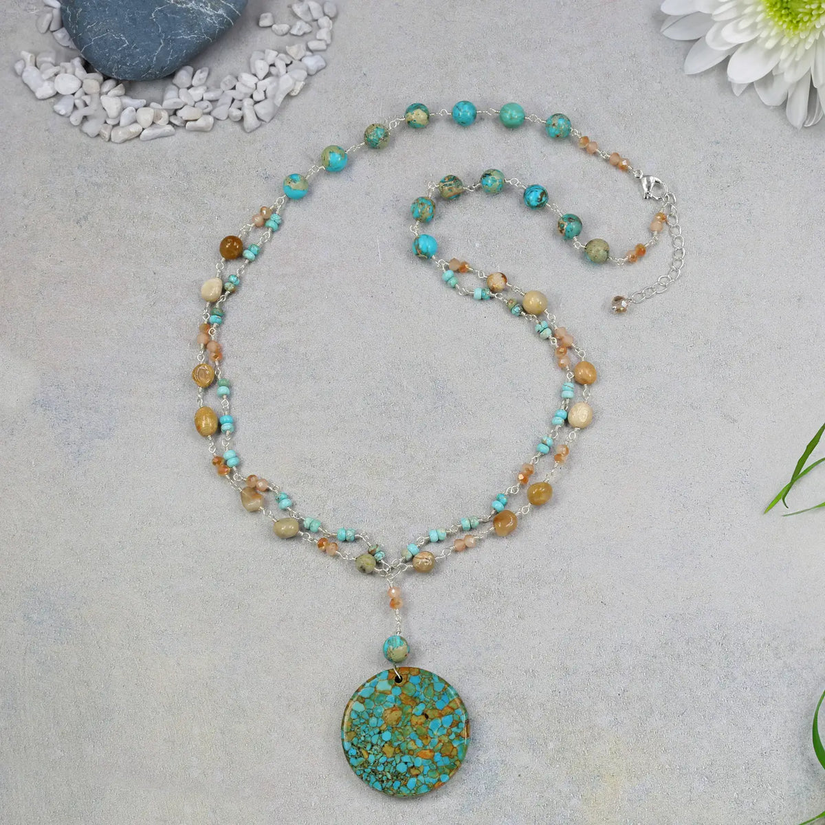 Azure Harmony Imperial Jasper Necklace