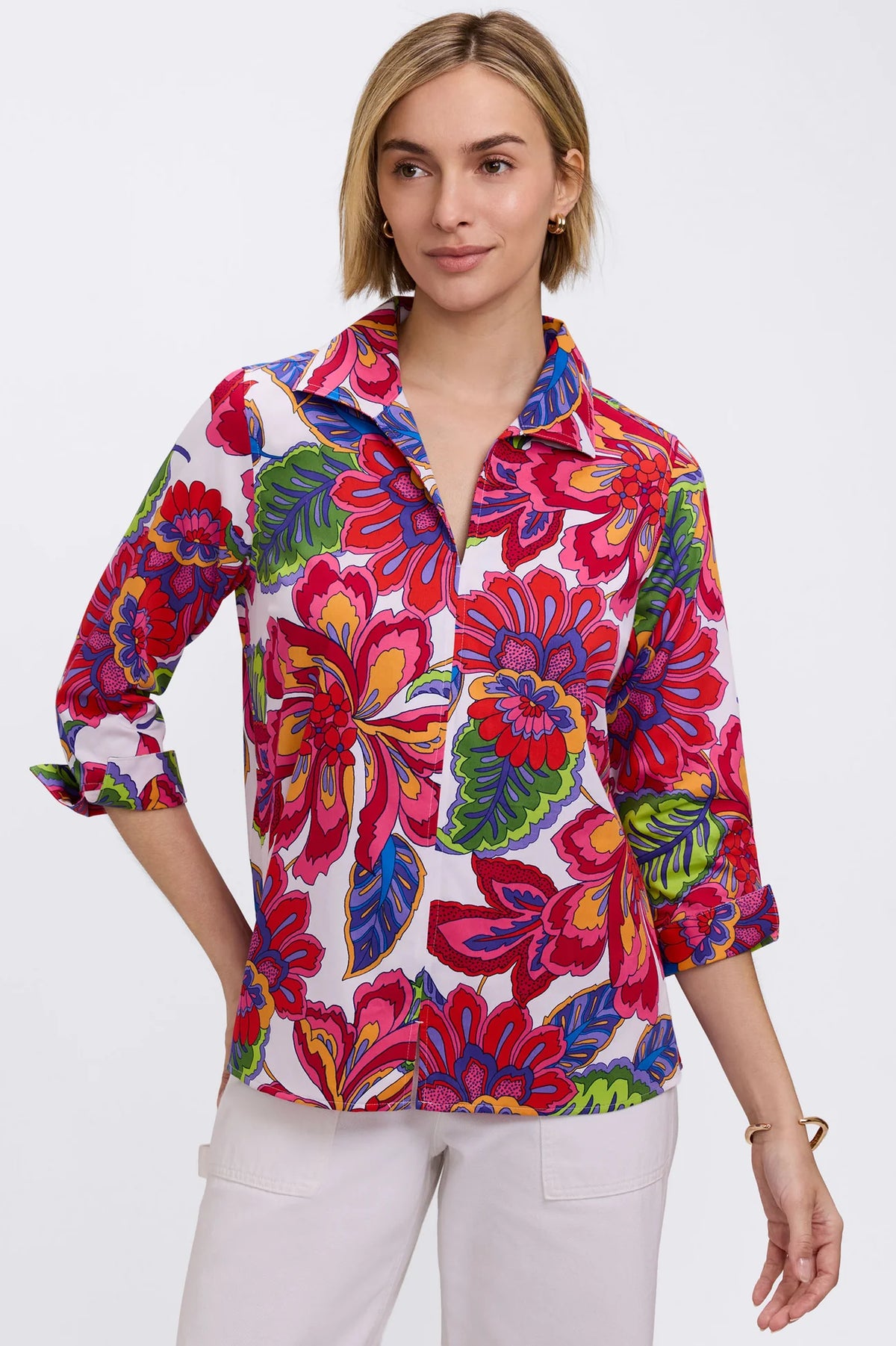 Foxcroft The Paradise Bloom Popover Top