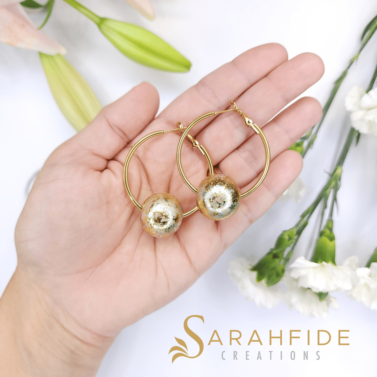 Sarahfide The Golden Eve Hoop Earrings