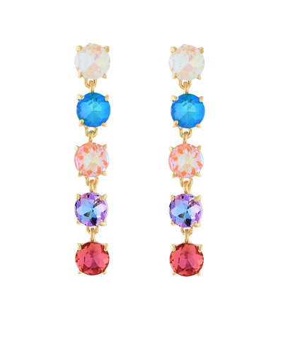 Rainbow Spark Linear Earrings
