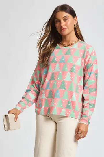 TPN The Merry Pastel Pines Sweater