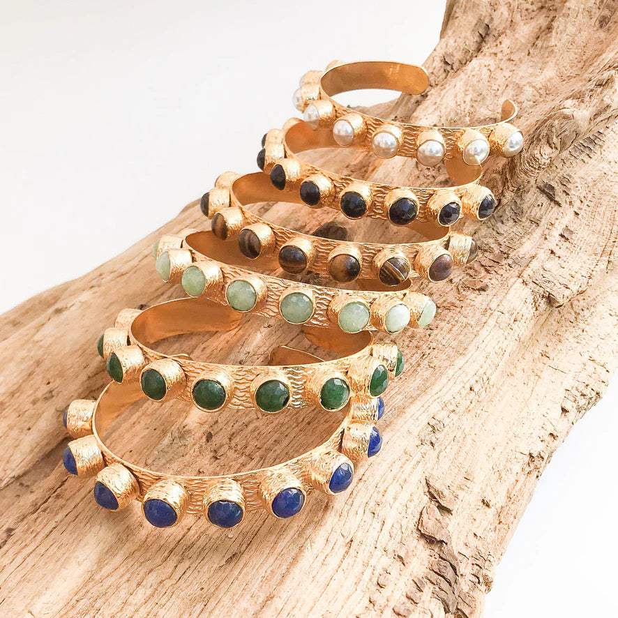 The Haven LUXE Gemstone Studded Cuﬀ