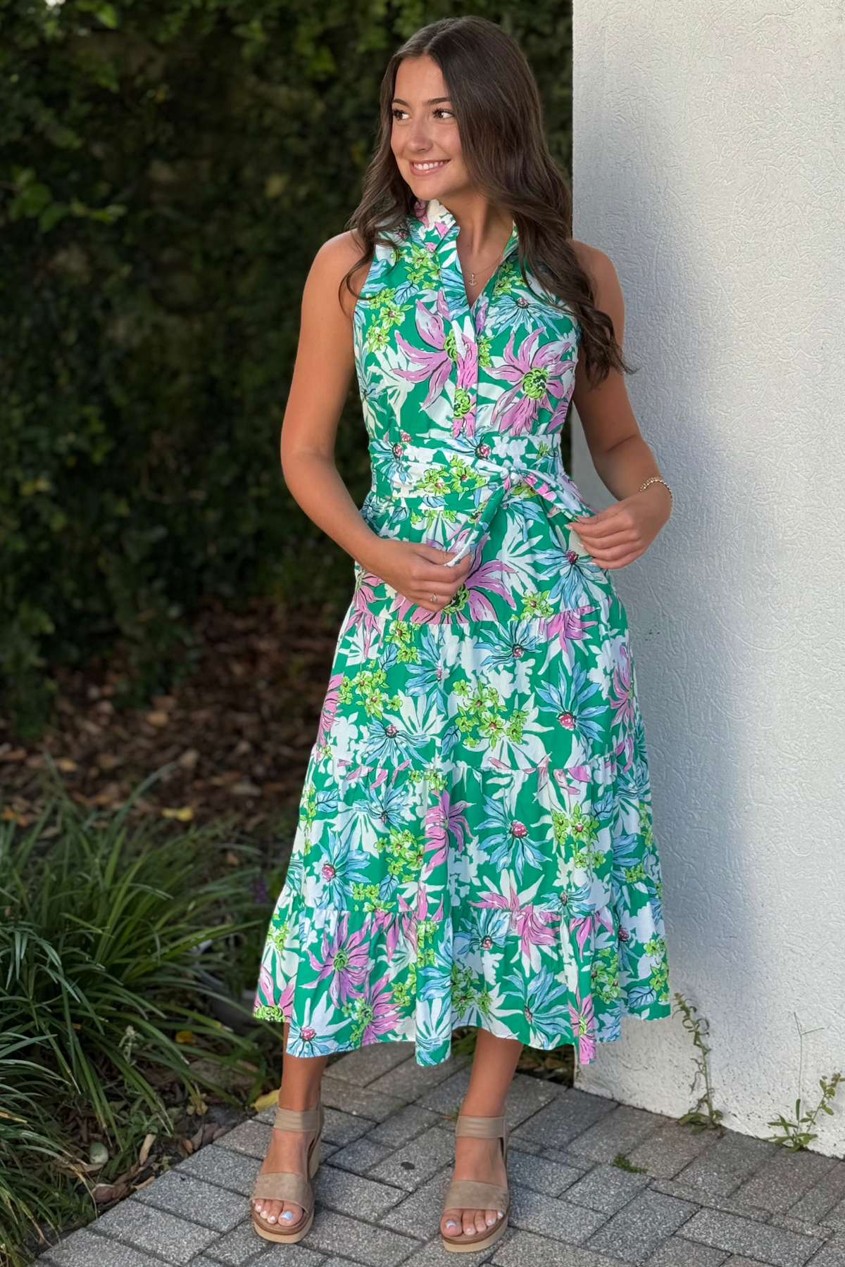 Order Jessica Floral Sleeveless Polo Midi Dress in Apple Green Online | The Pink Nickel Women's Clothing Boutique | The Pink Nickel Order Jessica Floral Sleeveless Polo Midi Dress in Apple Green Online | The Pink Nickel Women's Clothing Boutique | The Pink Nickel