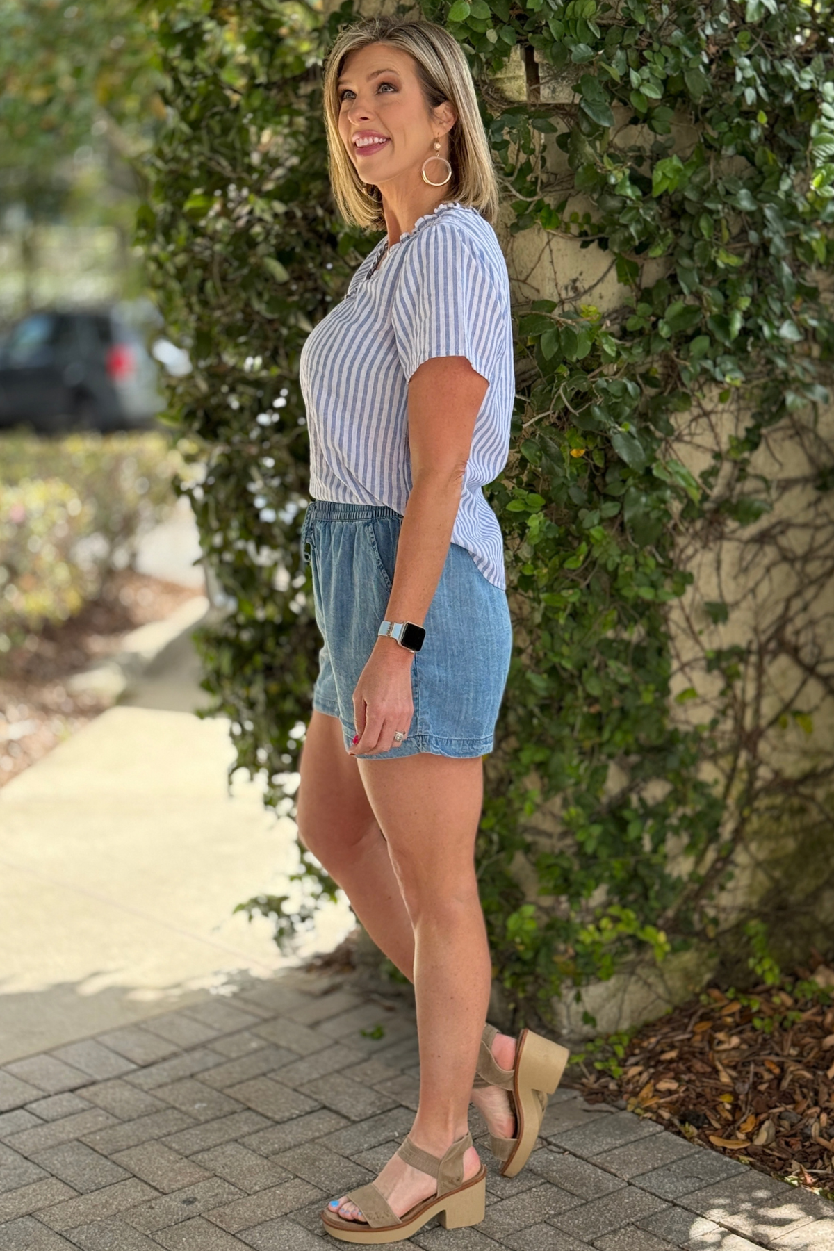 casual boutique denim style shorts women