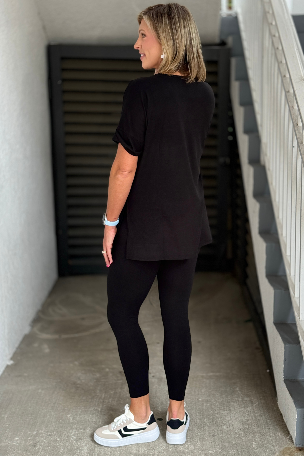 Women's black lounge set from The Pink Nickel