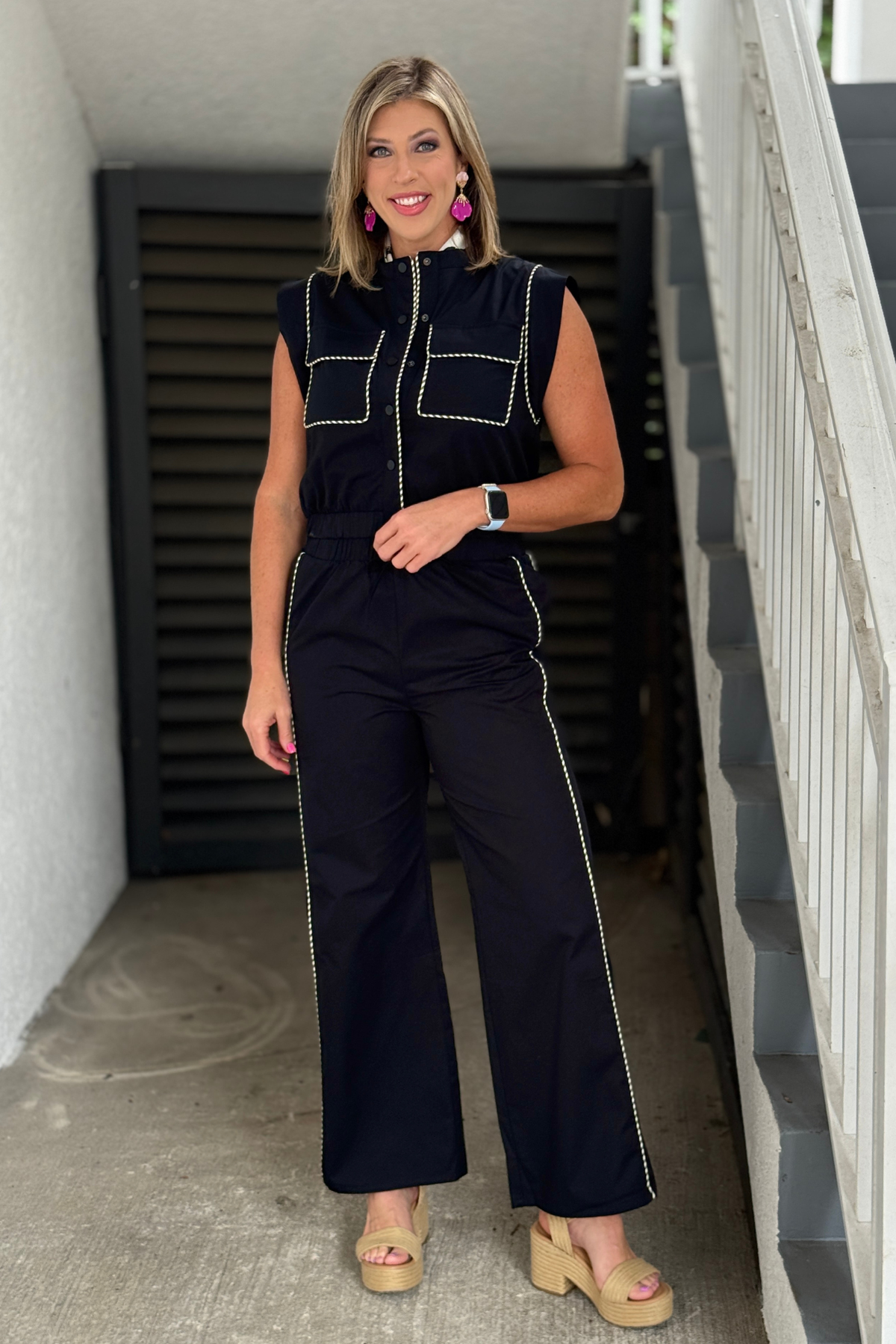 Women's coordinated black outfit set