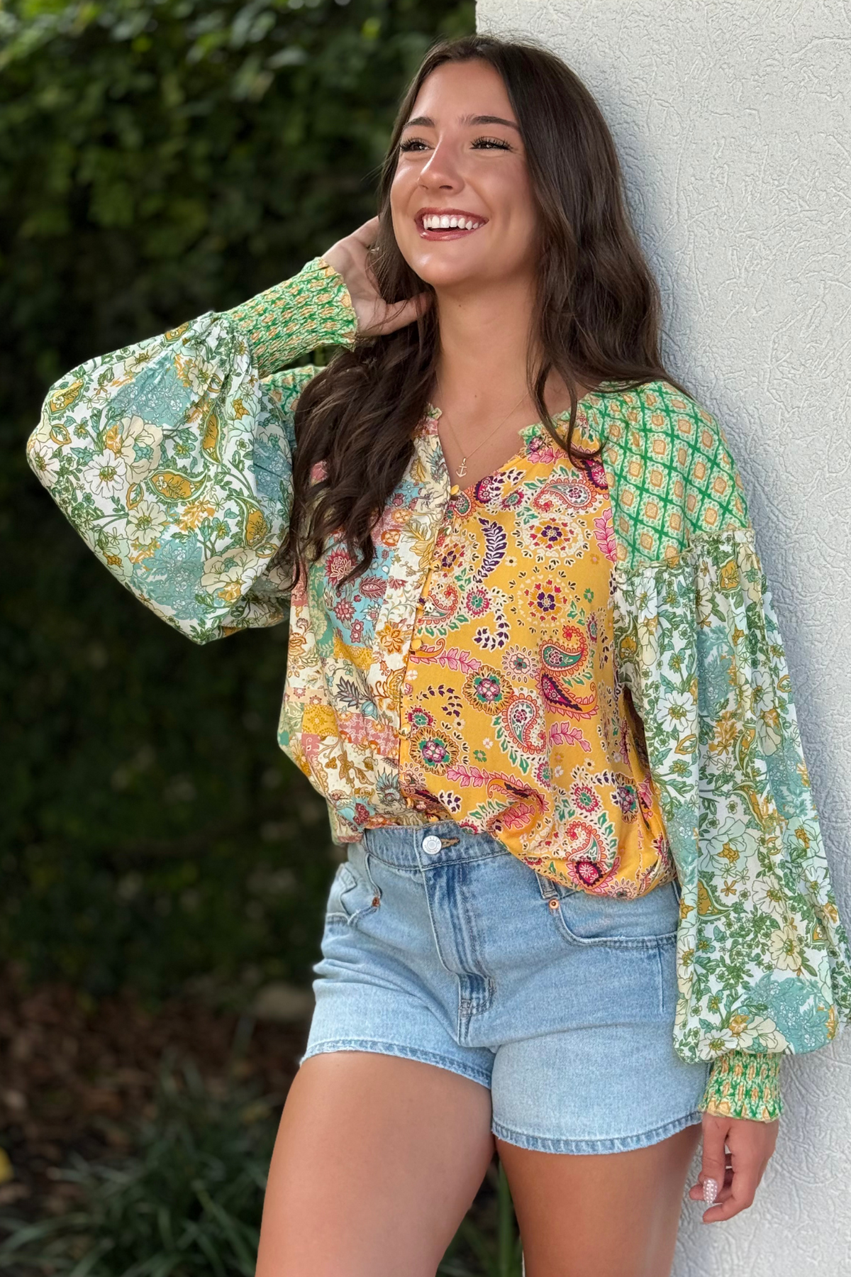 The Wildflower Mosaic Printed Blouse