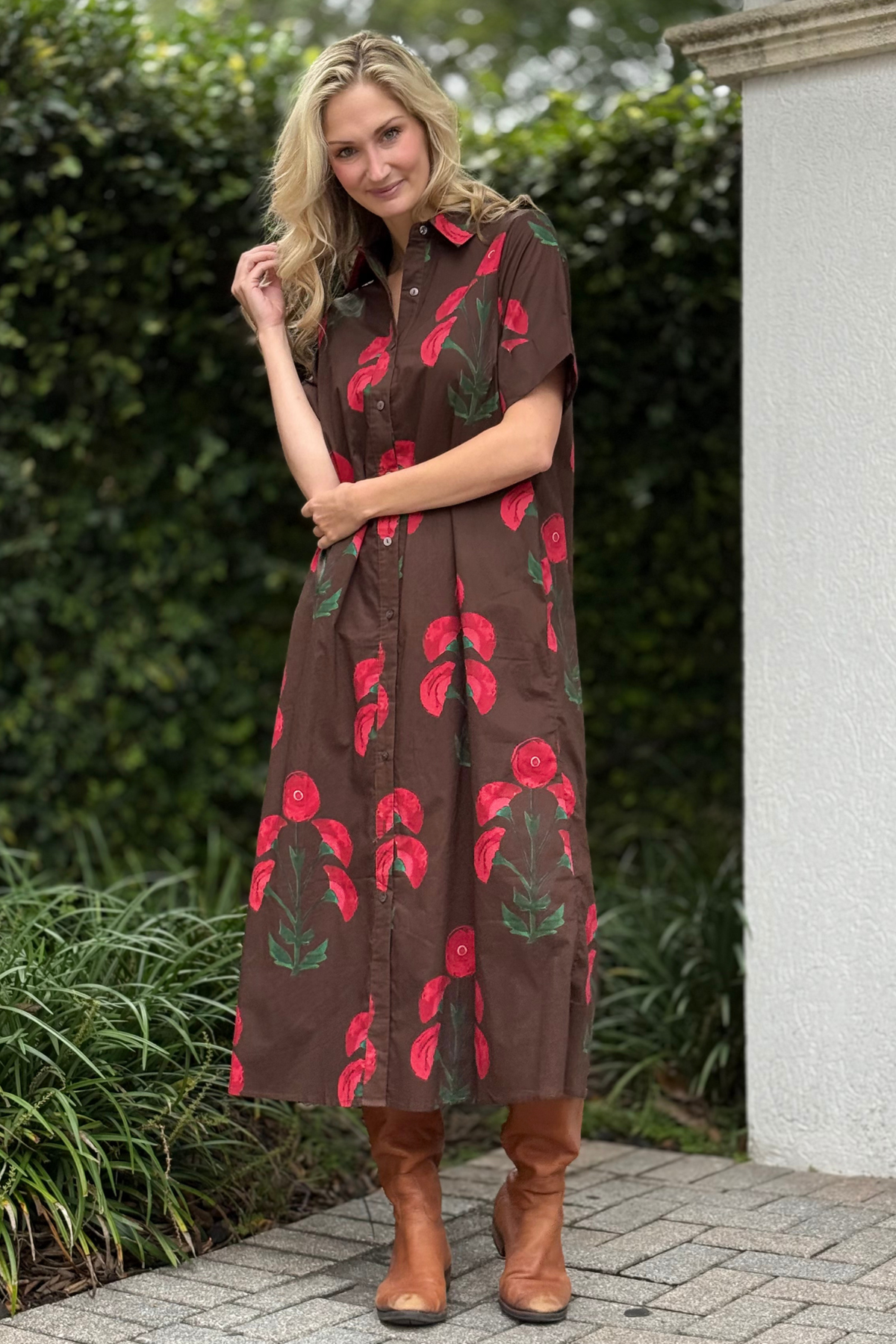 The Auburn Garden Midi Dress