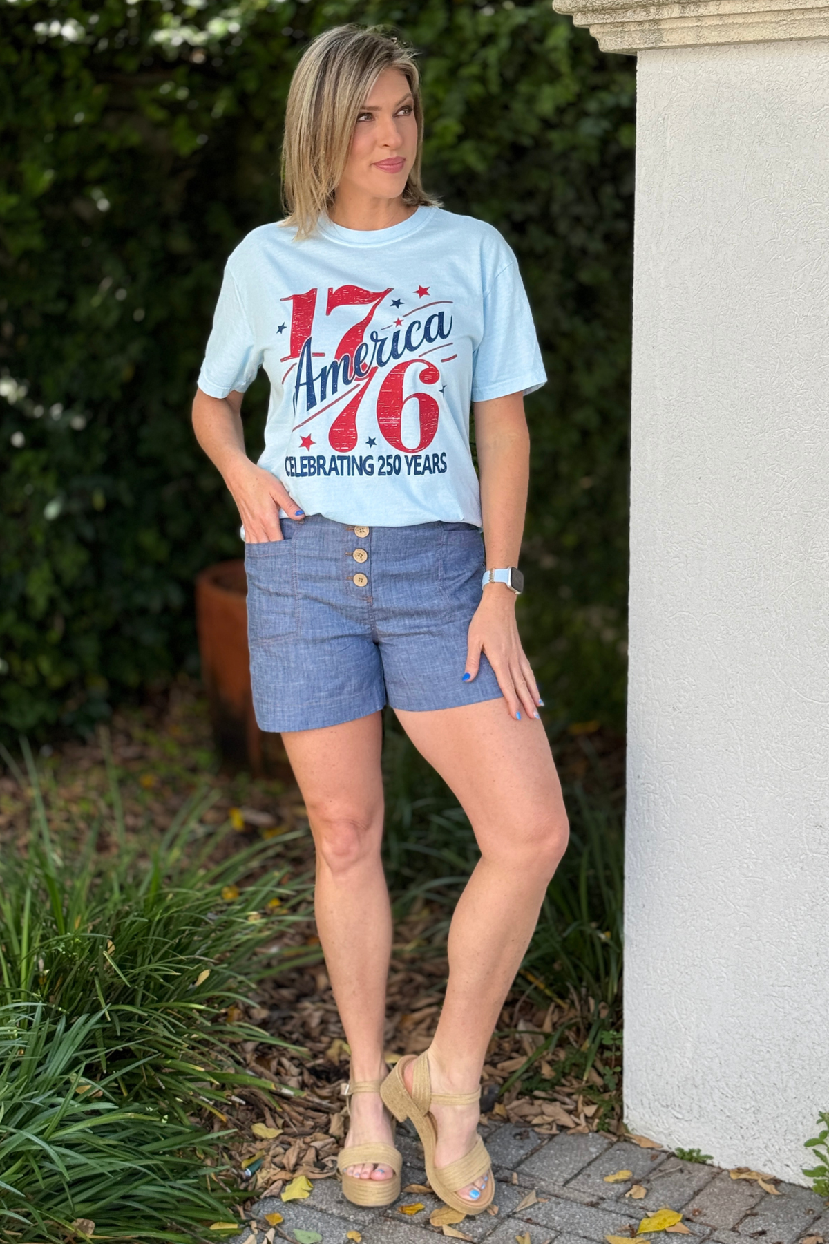 charlie b indigo linen button front shorts relaxed fit