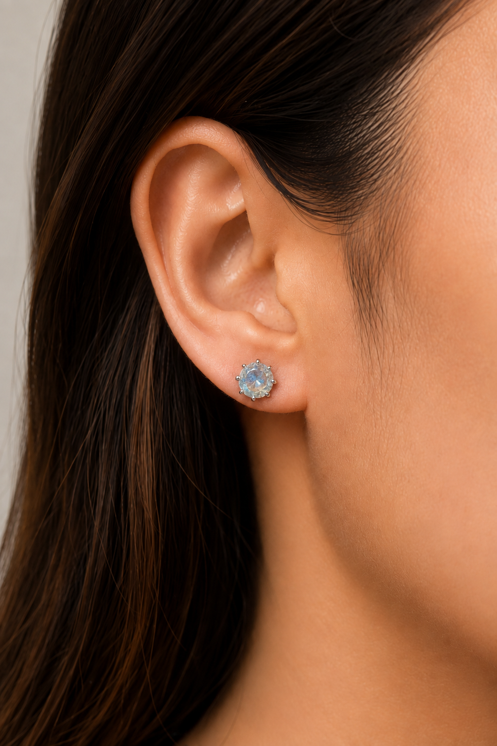 Fantasy Blue Brilliance Moissanite Stud Earrings – 2.0CT