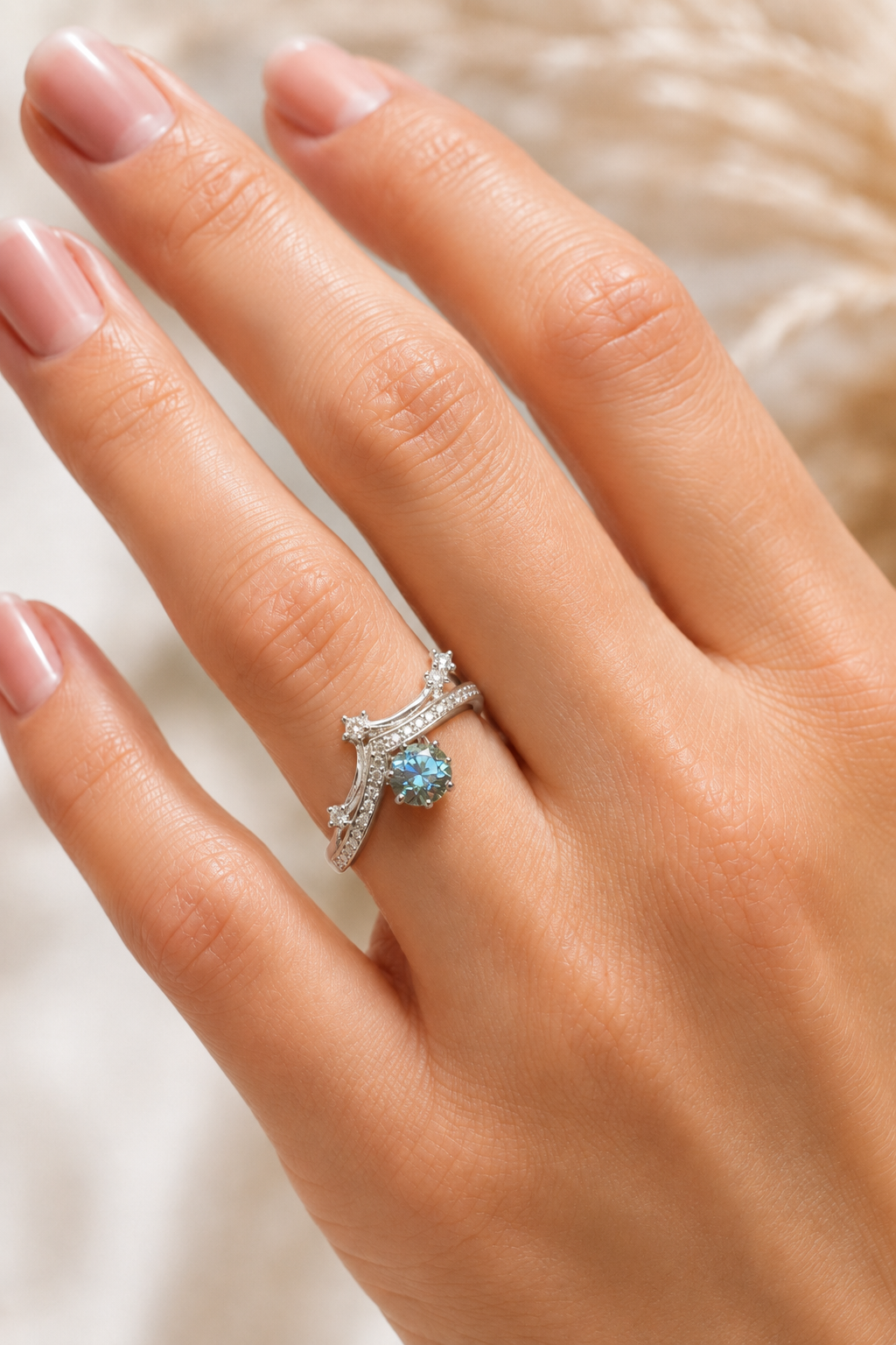 Starlight Orbit Adjustable Moissanite Ring