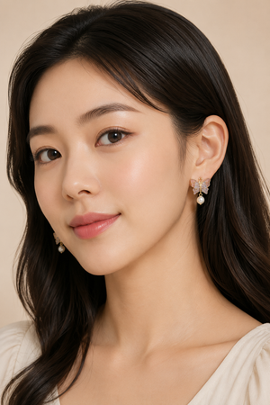 Butterfly Pearl Drop Earrings