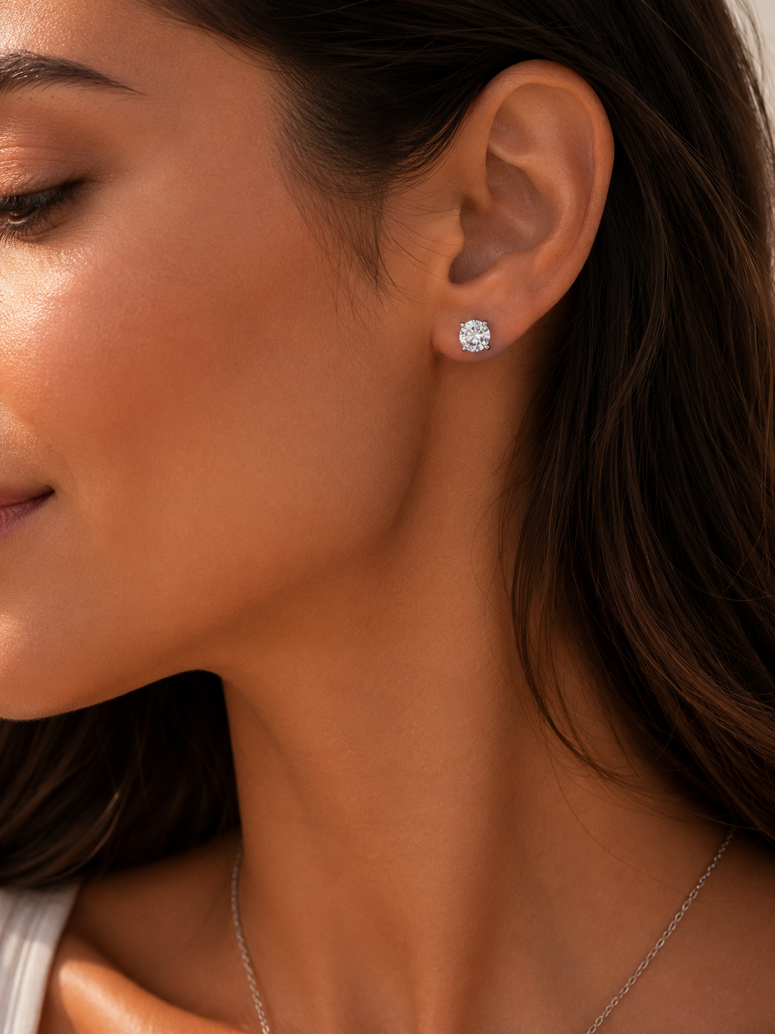Everyday Brilliance Moissanite Stud Earrings
