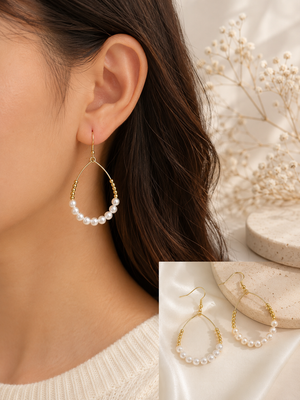 Pearls of Grace Drop Earrings