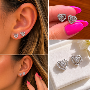 The Sweetheart Sparkle Moissanite Studs