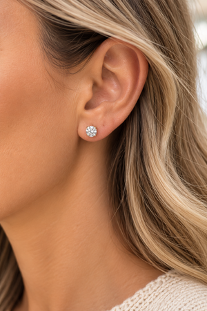 10K Gold Moissanite Stud Earrings – 1.68 CTTW