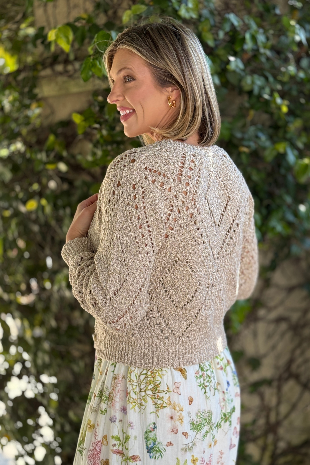 Breathable open knit cardigan for warm weather outfits