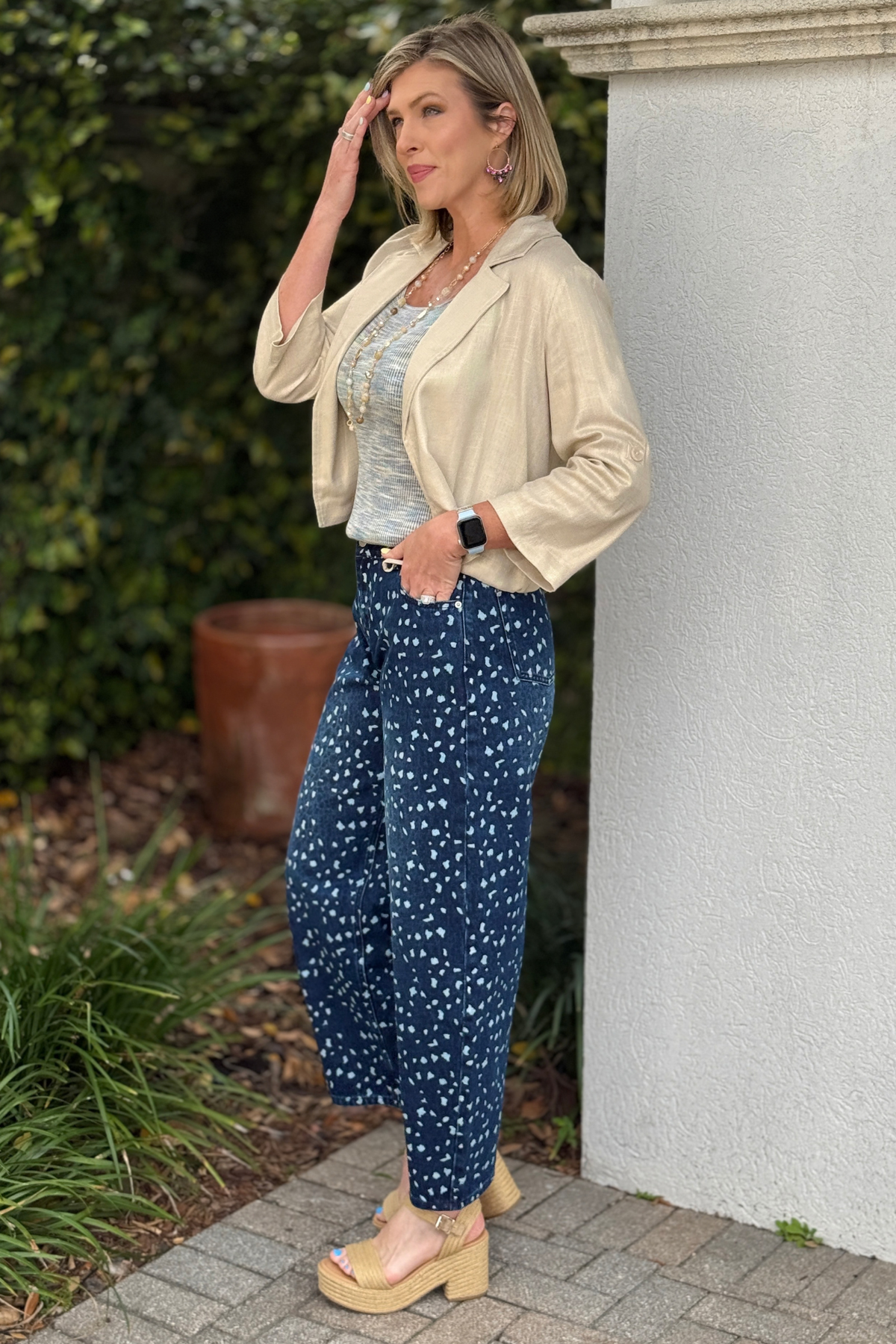 leopard print barrel jeans women boutique