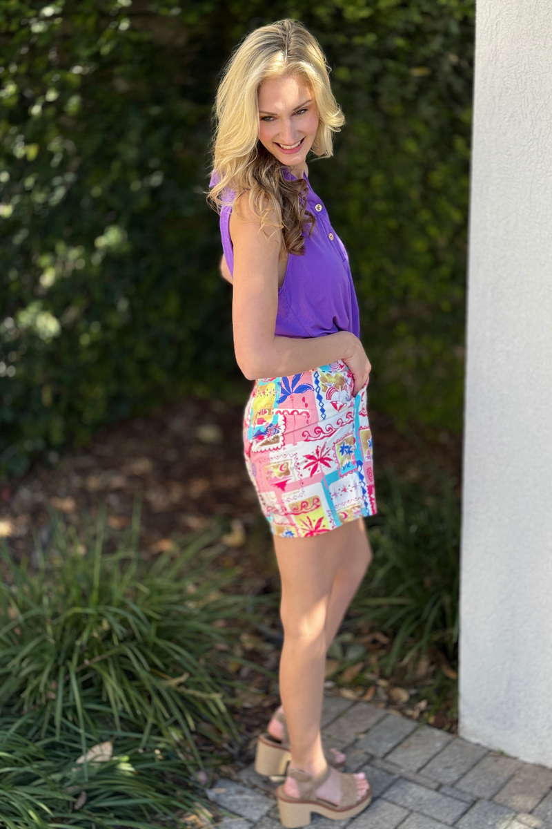 Dear Scarlett pink athletic shorts with pockets