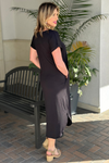 TPN: Just Basic Short Sleeve Maxi Dress-Black