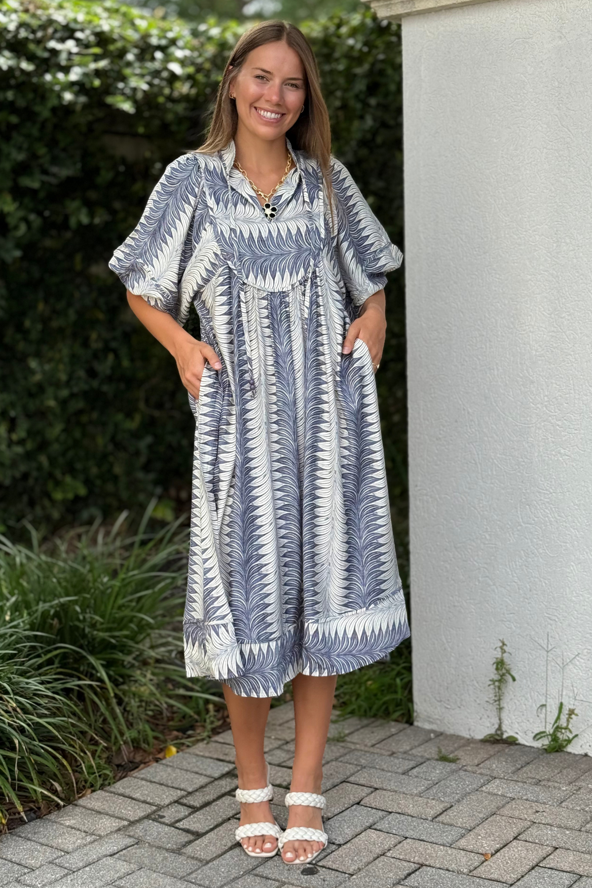Destin Dunes Midi Dress in Denim