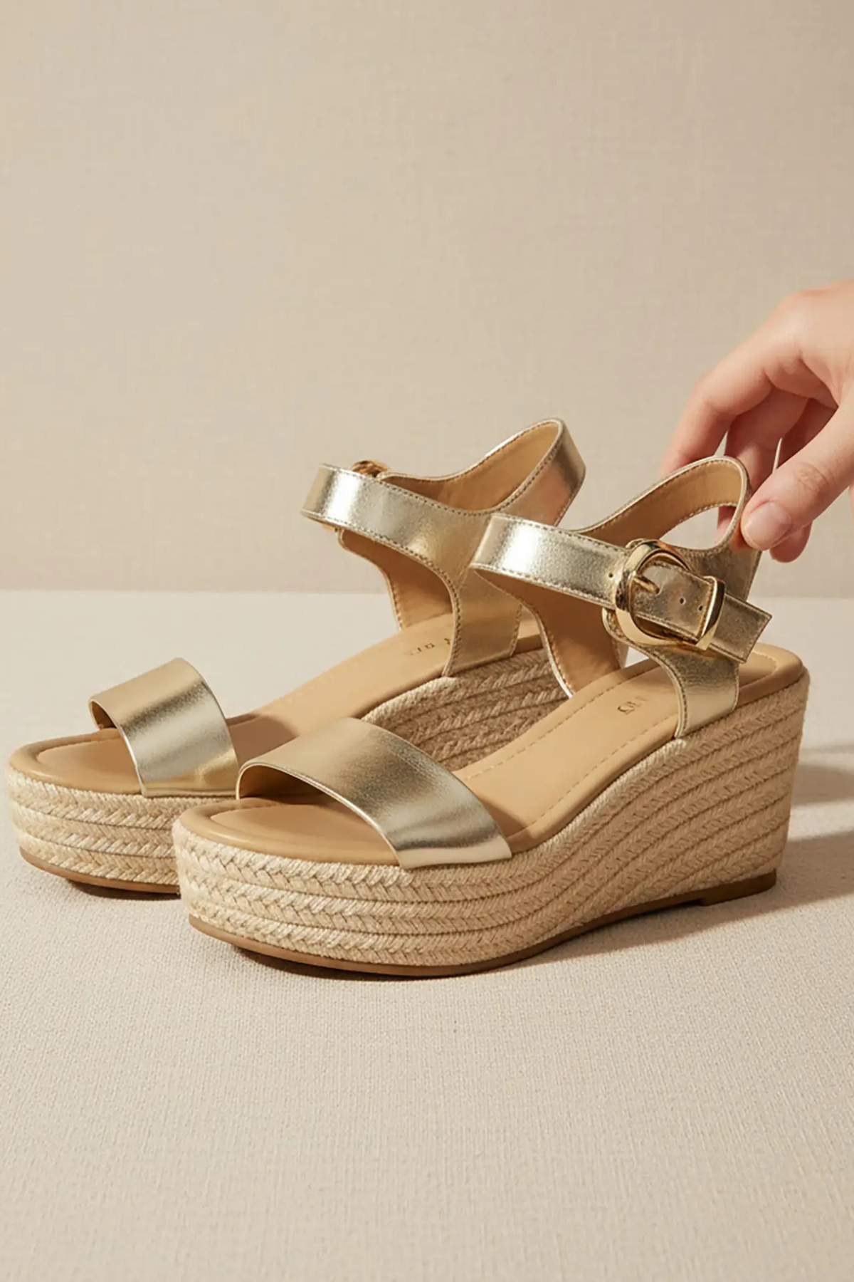 The Golden Coast Espadrille Wedge