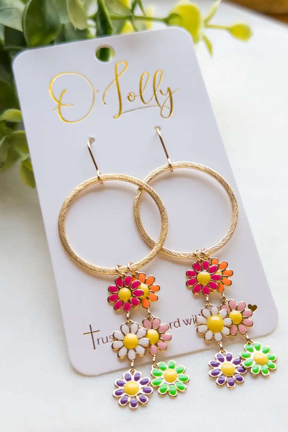 The Alisha Bloom Hoop Earrings
