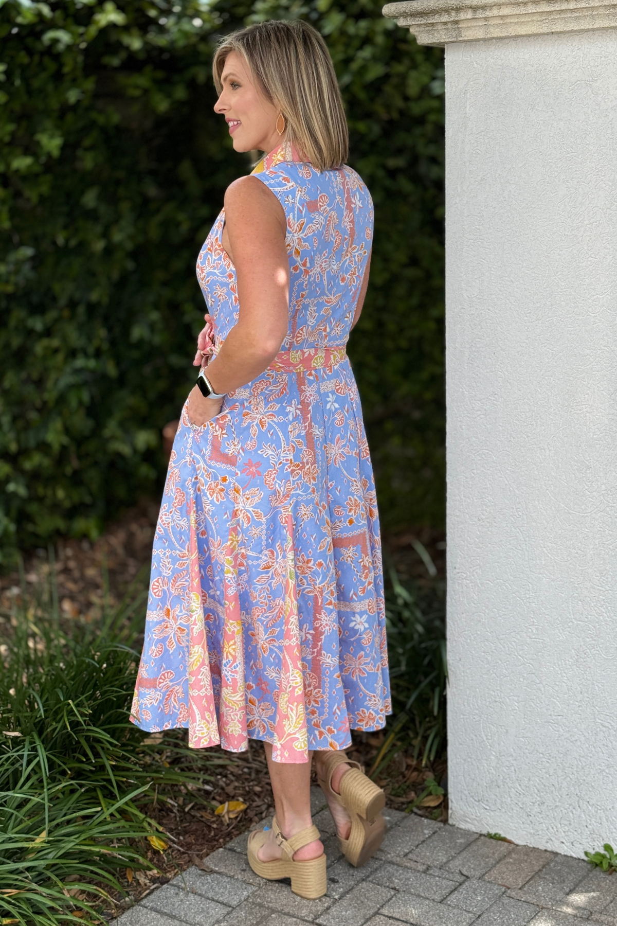 easter brunch outfit floral midi dress for women