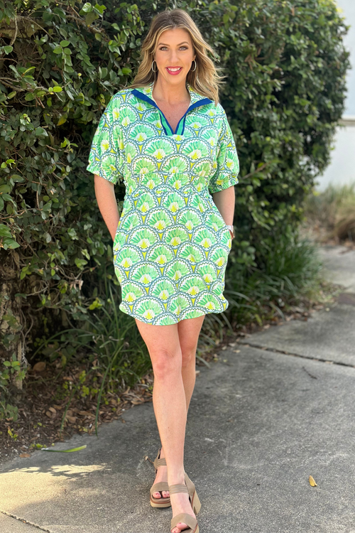 Emily McCarthy Deco Palm Palmer Dress