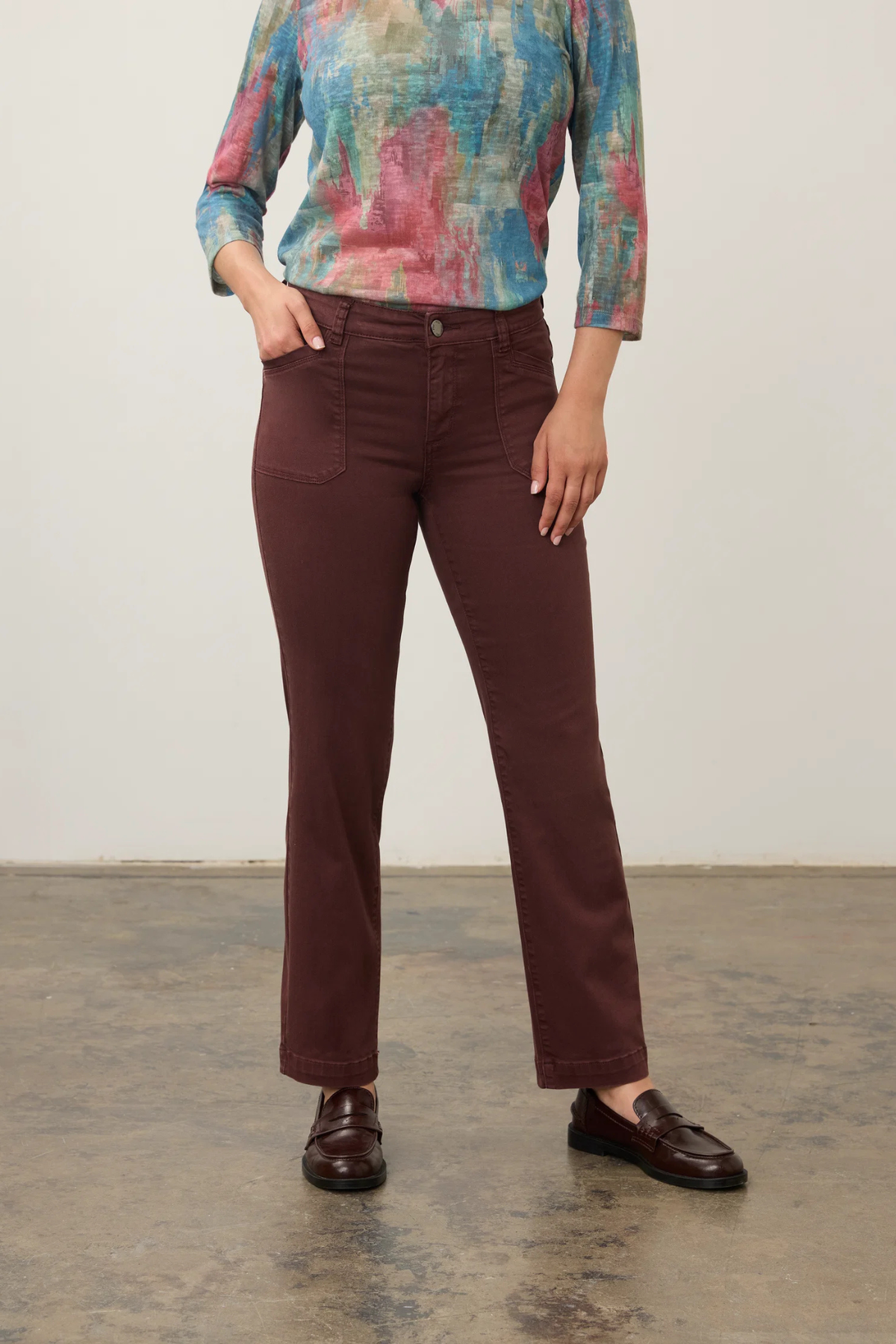 FDJ Christina Fit jeans in Fig back view