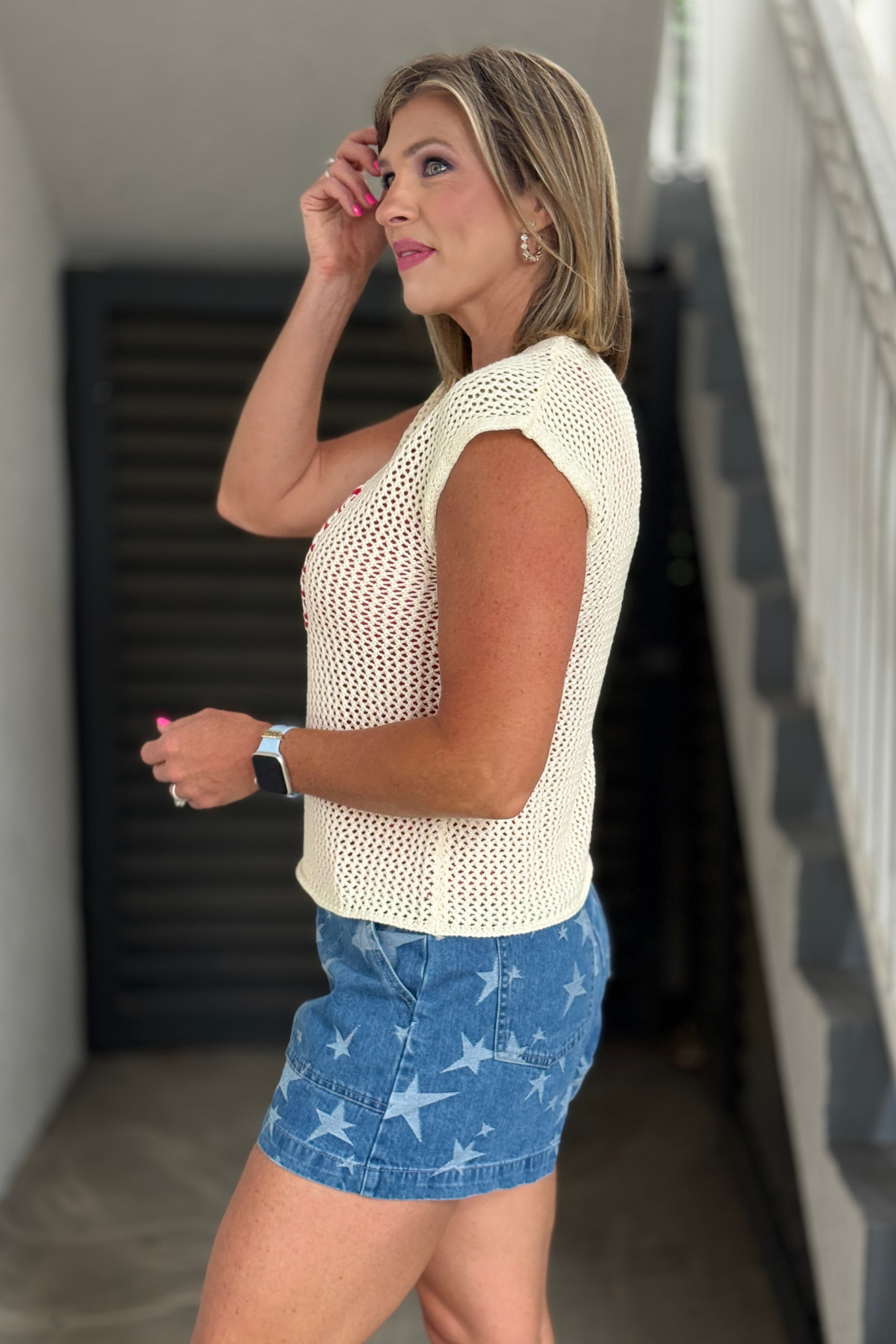 The Sweet Freedom Knit Top | Patriotic American Flag Sweater Top