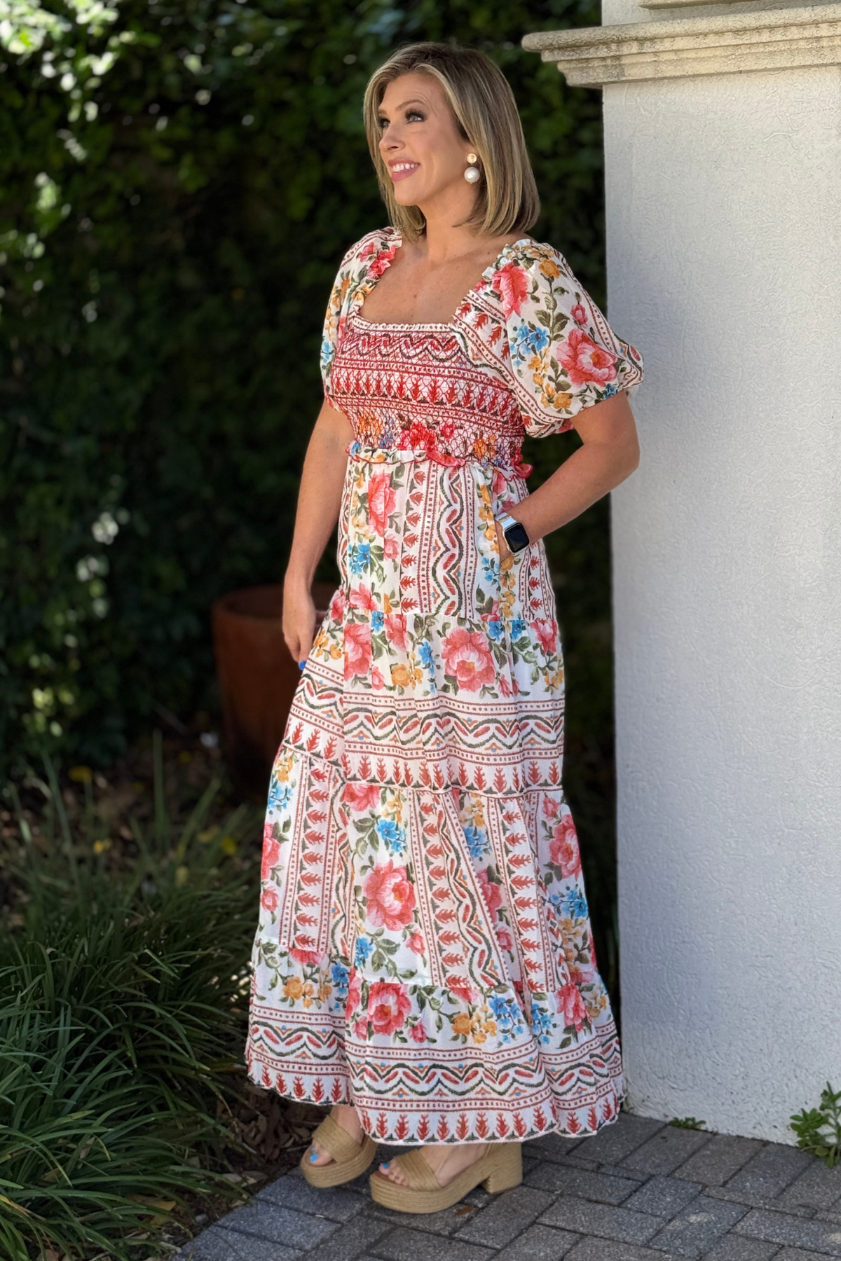 lightweight chiffon maxi dress with pockets