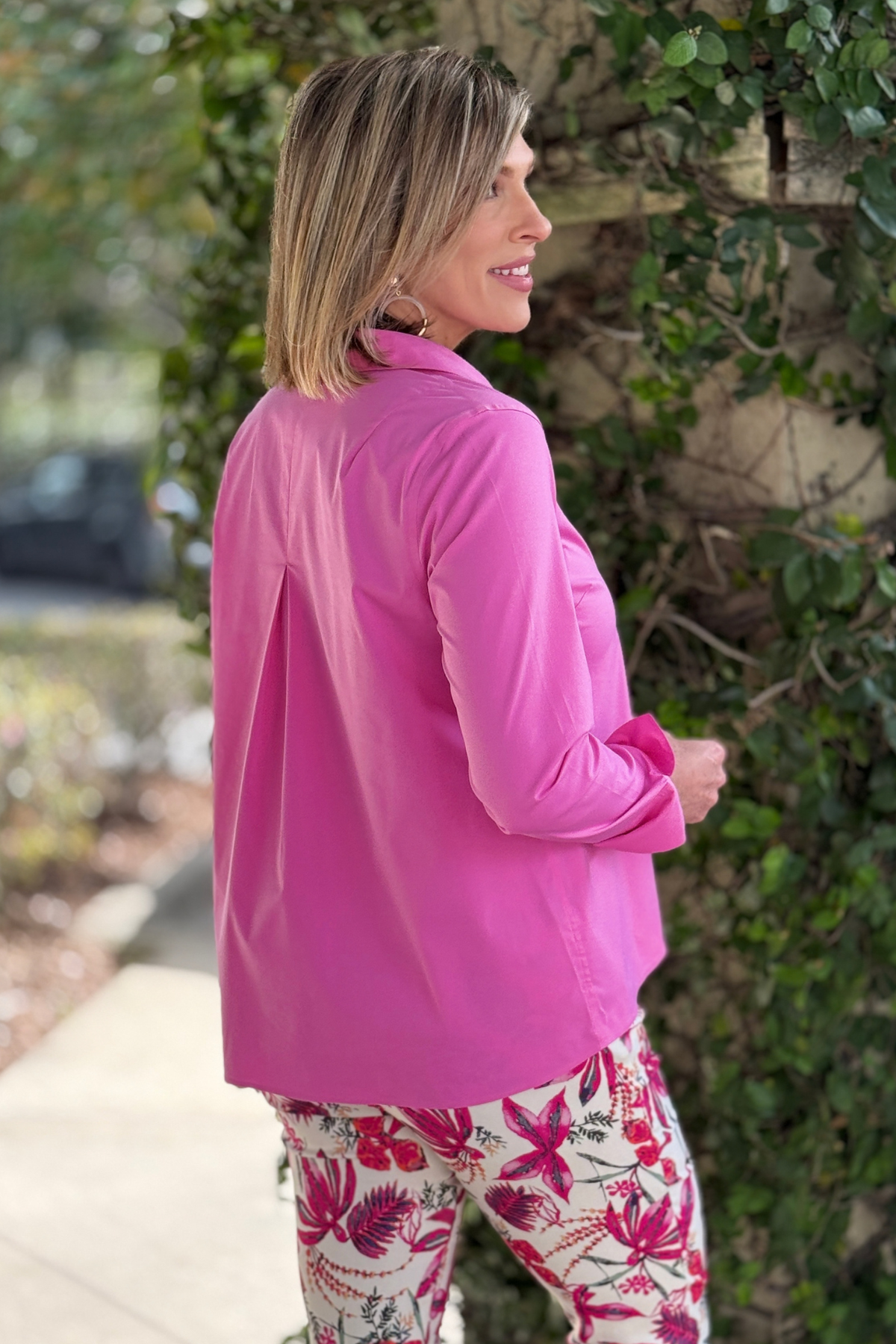 Foxcroft stretch blouse front view