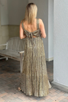 G.P.D Bel Air Goddess Tie-Back Tiered Maxi Dress