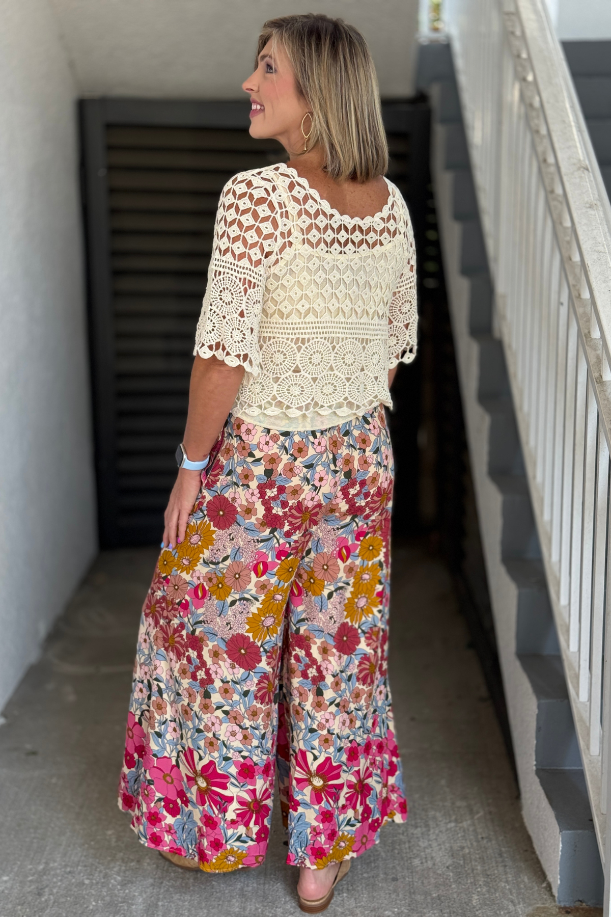 Women’s lightweight summer floral pants