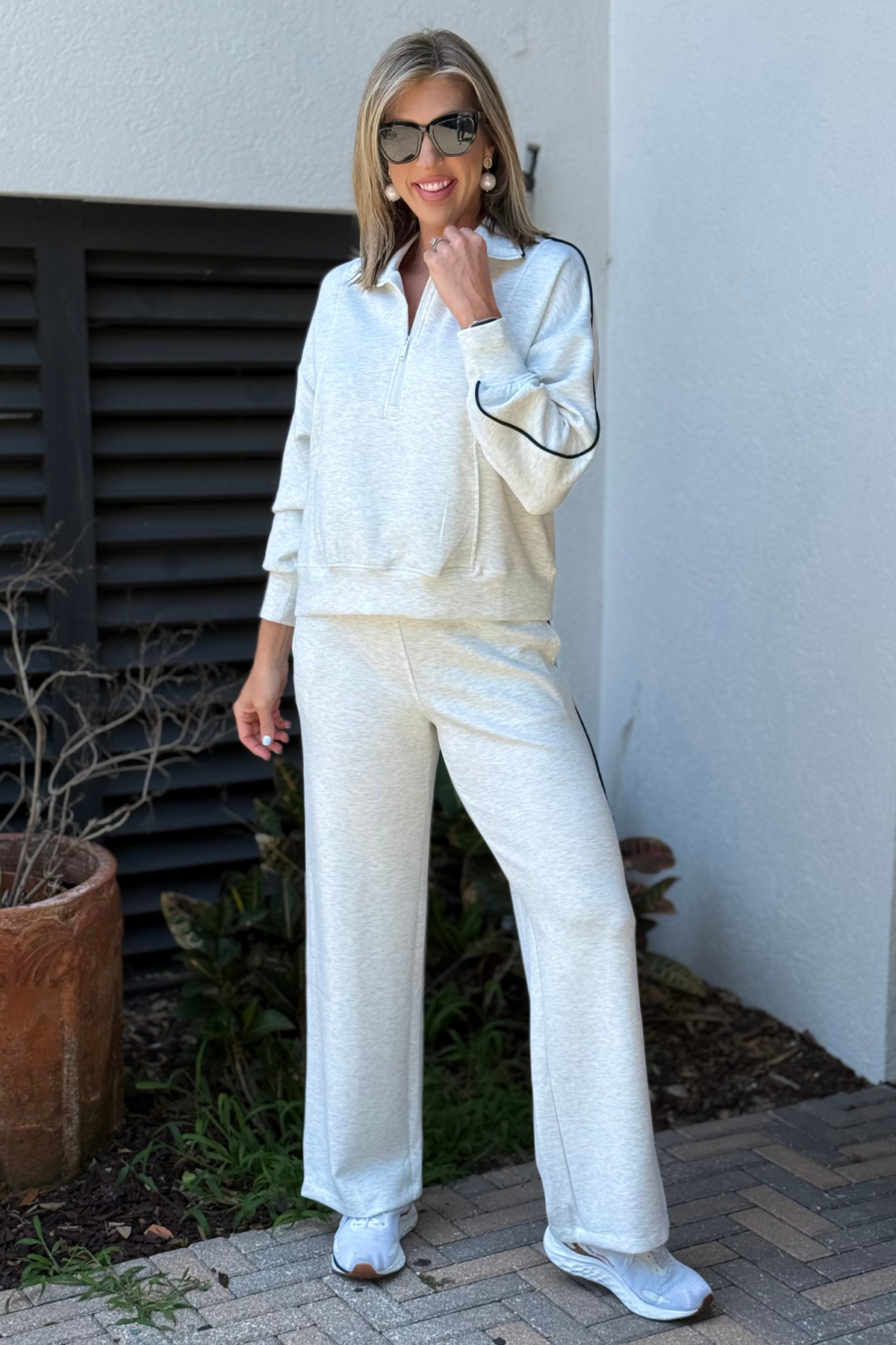 The Luxe Leisure Set in Light Grey
