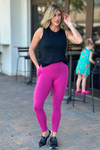 Essential Solid High-Waisted Leggings