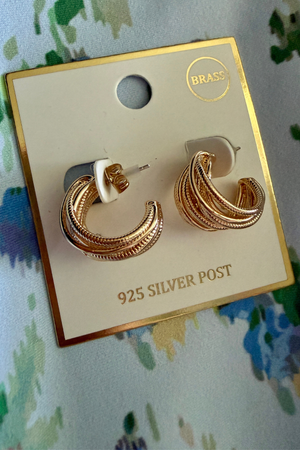 The Golden Hour Braided Hoops