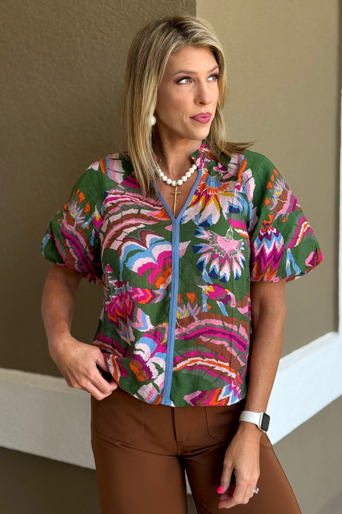 THML The Viva Tropic Printed Top