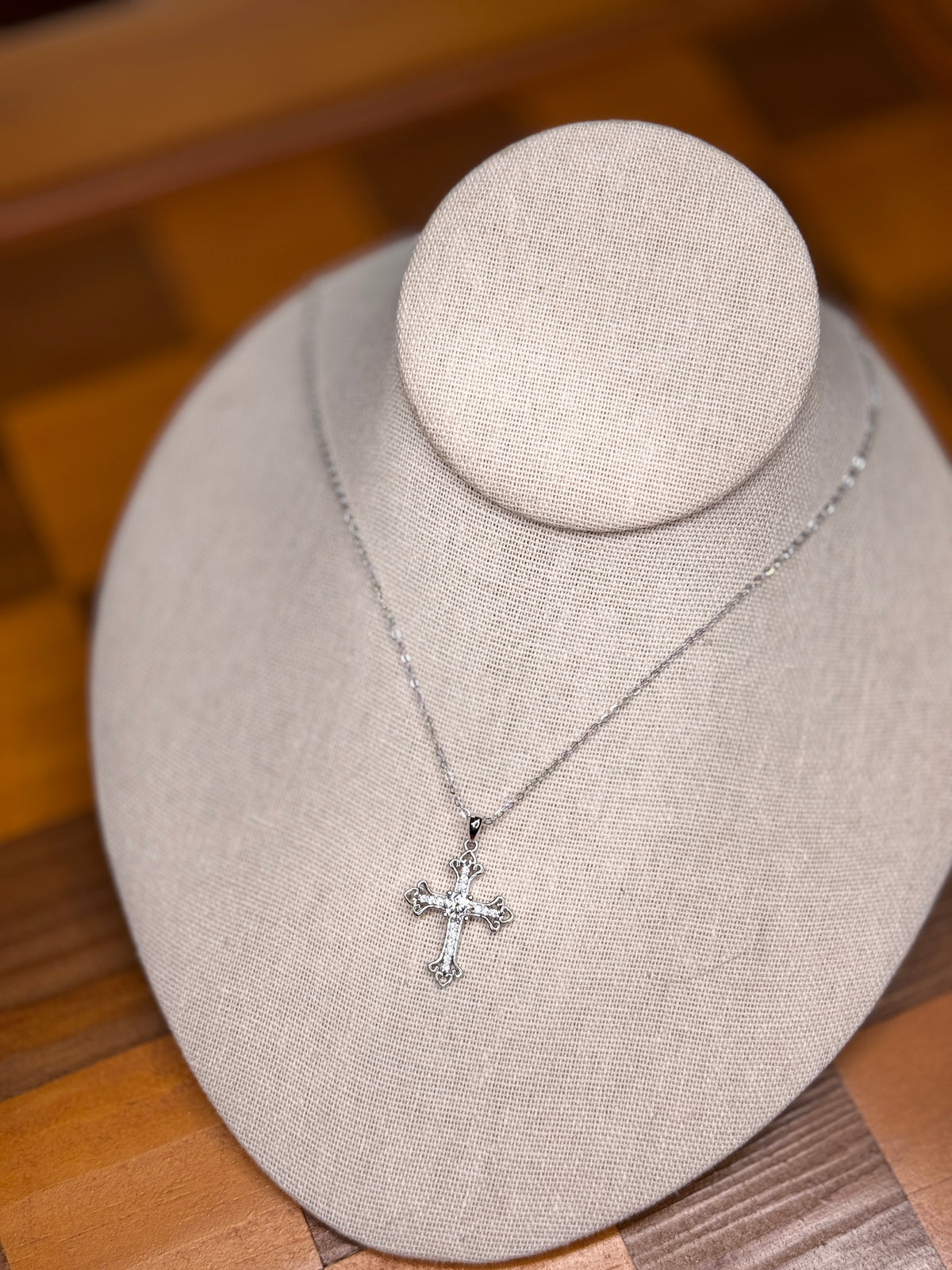 The Radiant Faith Moissanite Cross Necklace