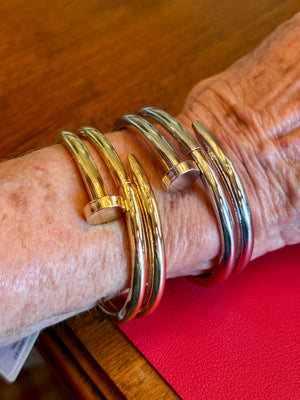 The Bold Edge Nail Head Cuff Bracelet