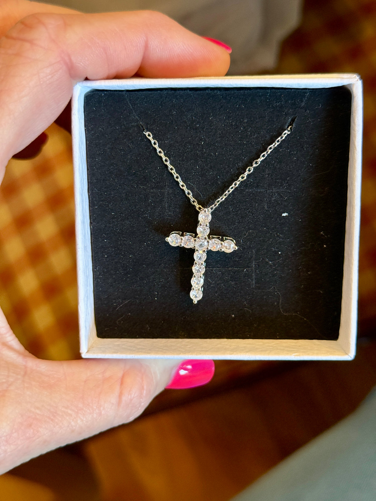 The Radiant Faith Moissanite Cross Necklace – 2 Carat
