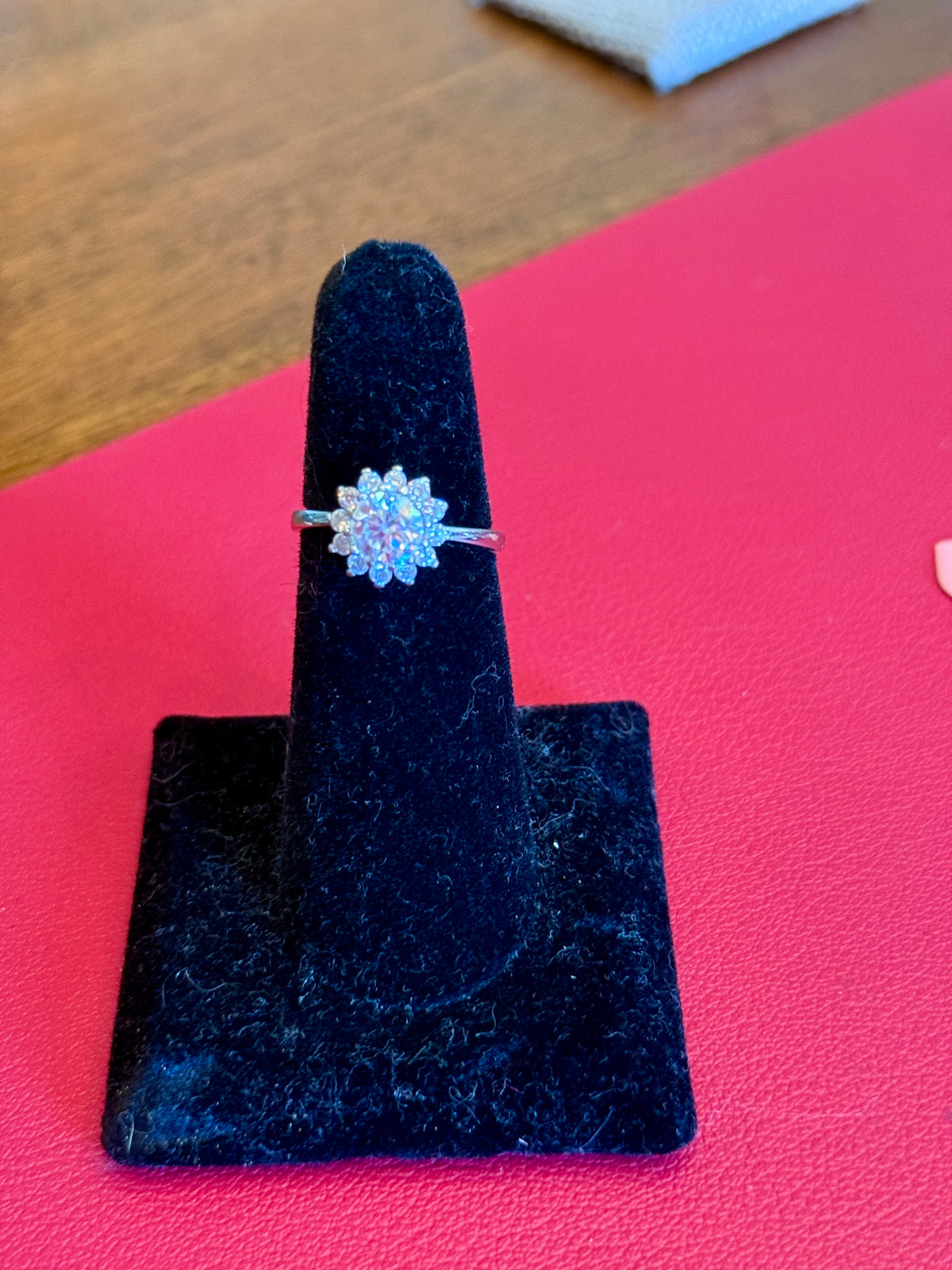 The Radiant Bloom Halo Moissanite Ring – 1 Carat
